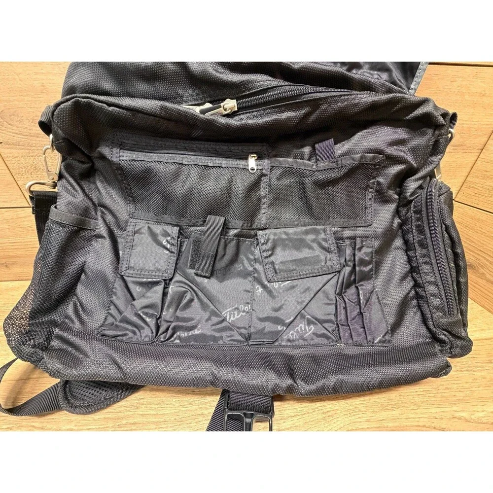 Titleist Messenger Bag NWT Black/Gray Hanjin Logo Golf MSG05-3